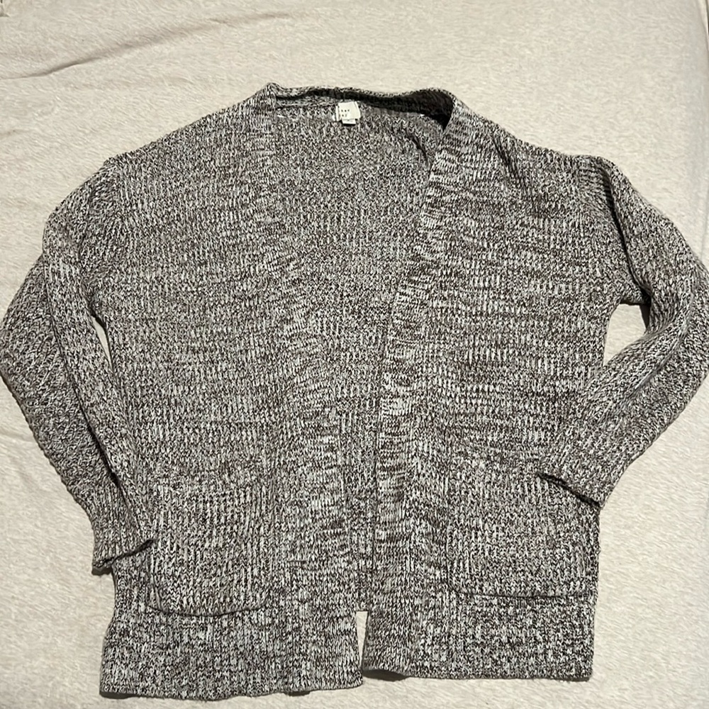 Cardigan Sweater A New Day Grey Size Small